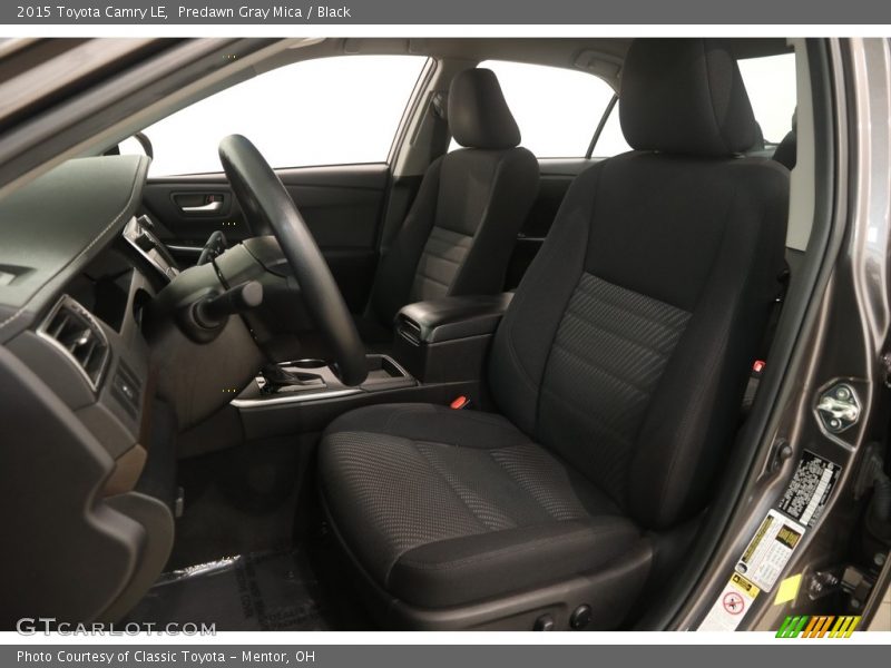 Predawn Gray Mica / Black 2015 Toyota Camry LE