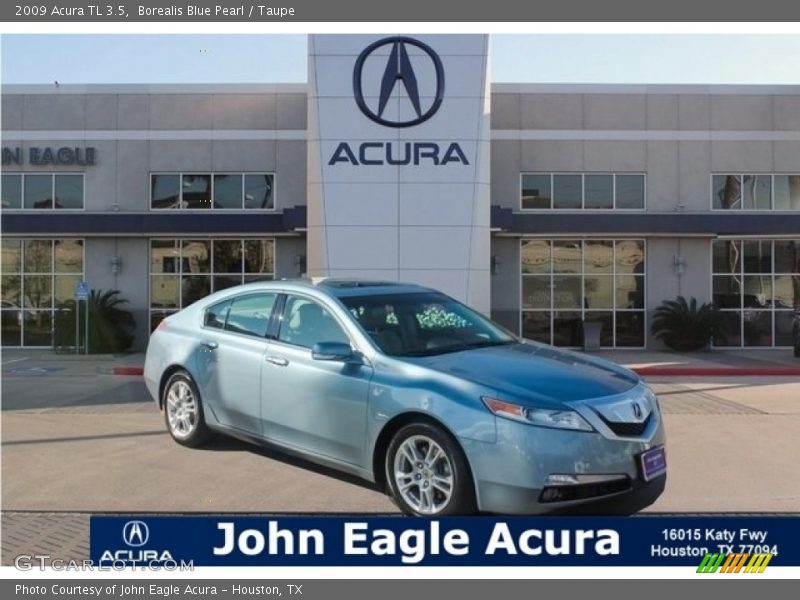 Borealis Blue Pearl / Taupe 2009 Acura TL 3.5