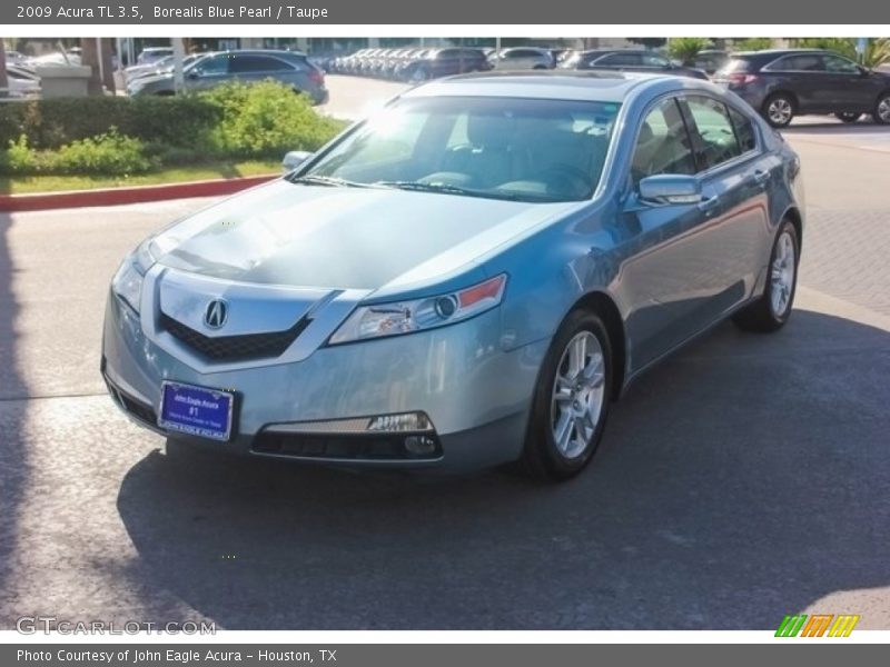 Borealis Blue Pearl / Taupe 2009 Acura TL 3.5