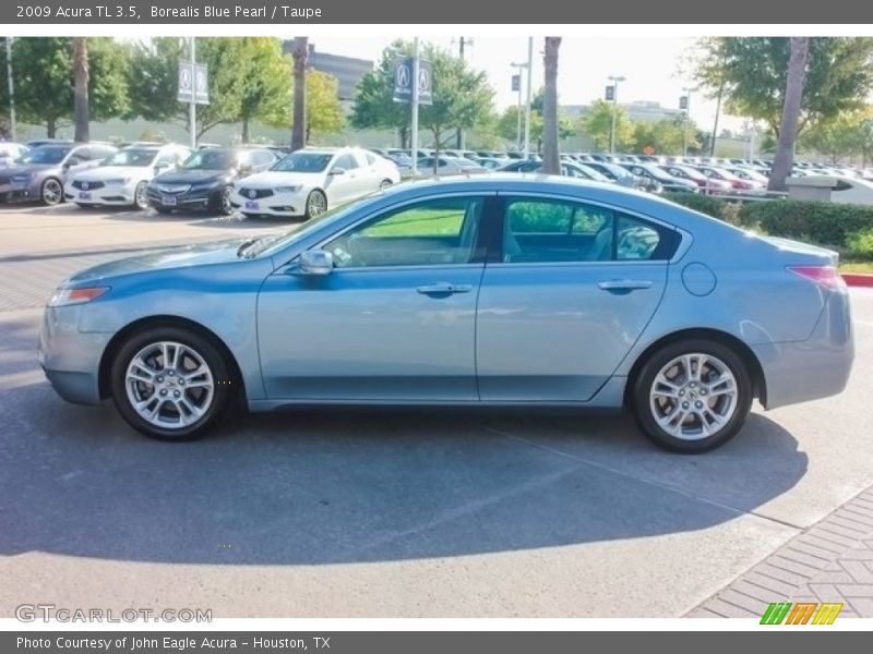 Borealis Blue Pearl / Taupe 2009 Acura TL 3.5
