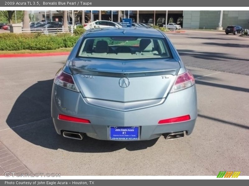 Borealis Blue Pearl / Taupe 2009 Acura TL 3.5