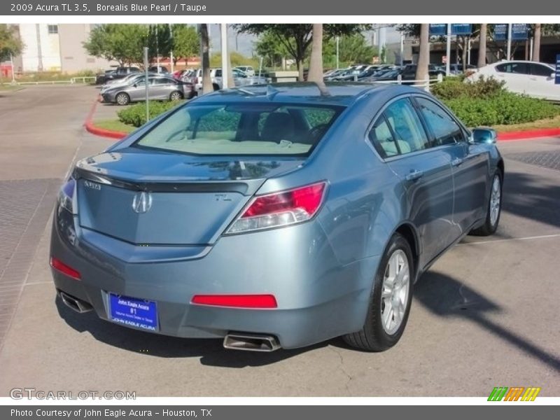 Borealis Blue Pearl / Taupe 2009 Acura TL 3.5