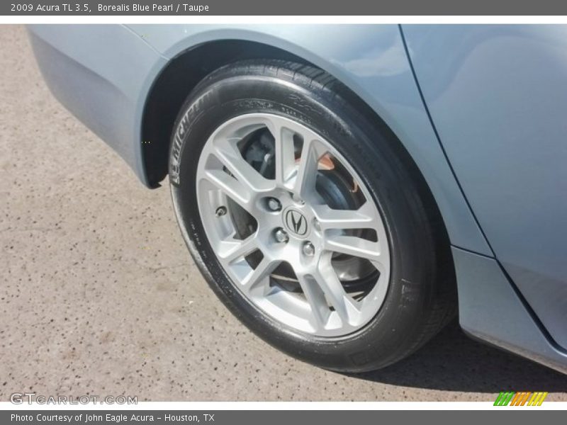 Borealis Blue Pearl / Taupe 2009 Acura TL 3.5