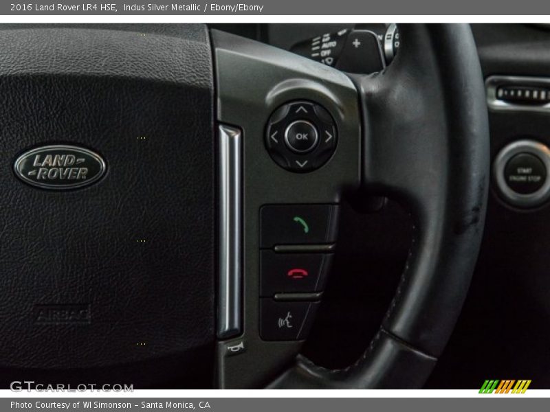 Indus Silver Metallic / Ebony/Ebony 2016 Land Rover LR4 HSE
