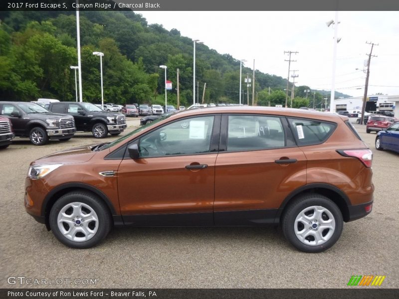 Canyon Ridge / Charcoal Black 2017 Ford Escape S