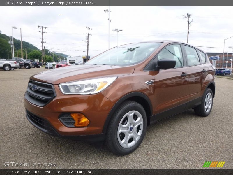Canyon Ridge / Charcoal Black 2017 Ford Escape S