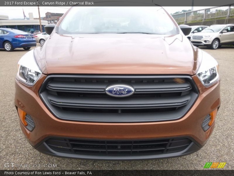 Canyon Ridge / Charcoal Black 2017 Ford Escape S