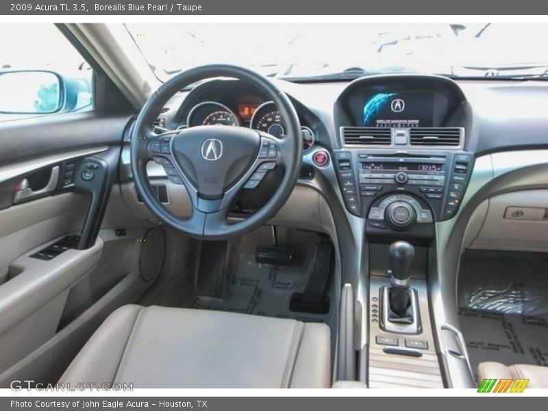 Borealis Blue Pearl / Taupe 2009 Acura TL 3.5