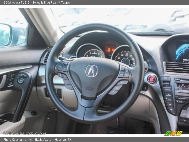 Borealis Blue Pearl / Taupe 2009 Acura TL 3.5