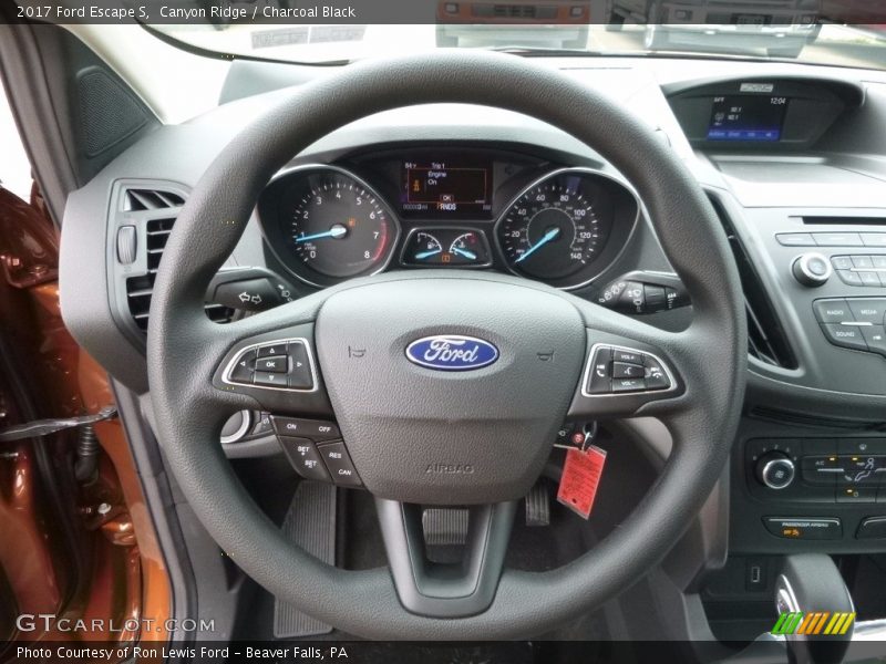Canyon Ridge / Charcoal Black 2017 Ford Escape S