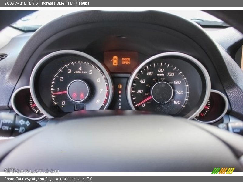 Borealis Blue Pearl / Taupe 2009 Acura TL 3.5