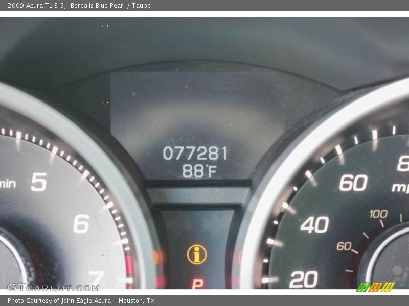 Borealis Blue Pearl / Taupe 2009 Acura TL 3.5