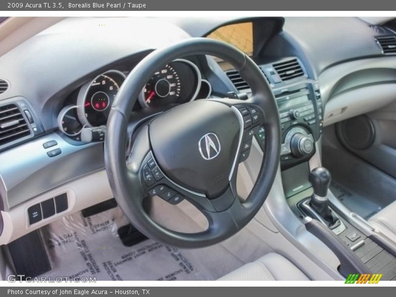 Borealis Blue Pearl / Taupe 2009 Acura TL 3.5