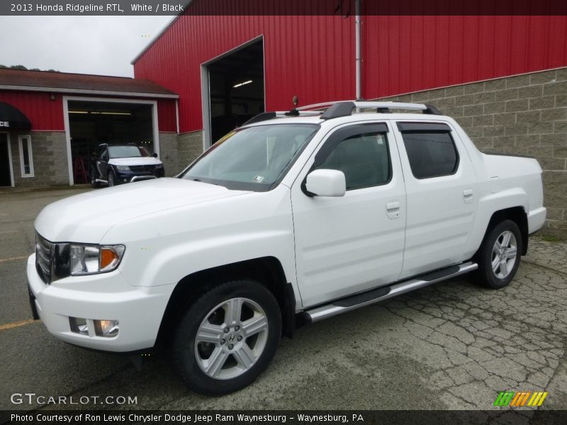 White / Black 2013 Honda Ridgeline RTL