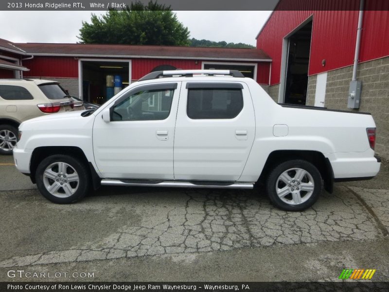 White / Black 2013 Honda Ridgeline RTL