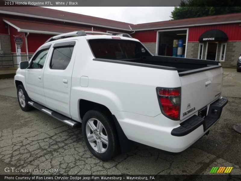 White / Black 2013 Honda Ridgeline RTL