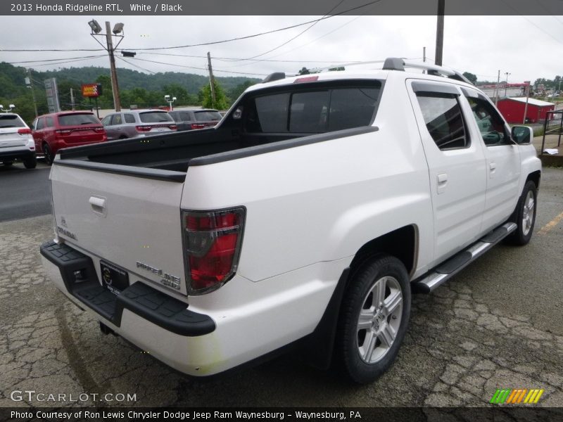 White / Black 2013 Honda Ridgeline RTL
