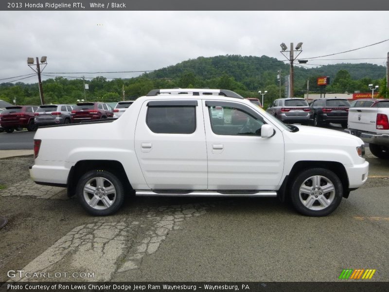 White / Black 2013 Honda Ridgeline RTL