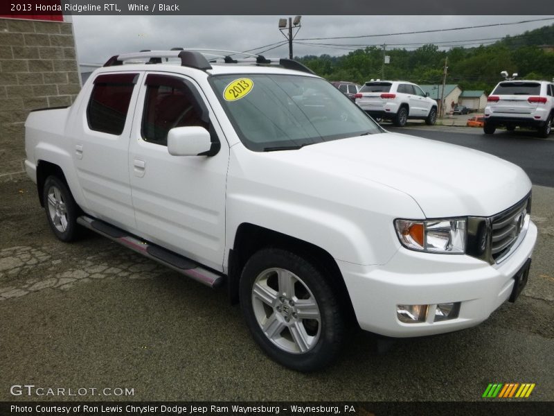 White / Black 2013 Honda Ridgeline RTL