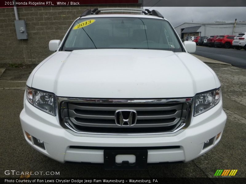 White / Black 2013 Honda Ridgeline RTL