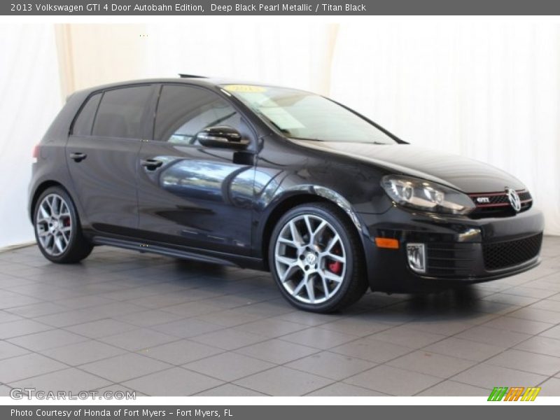 Deep Black Pearl Metallic / Titan Black 2013 Volkswagen GTI 4 Door Autobahn Edition