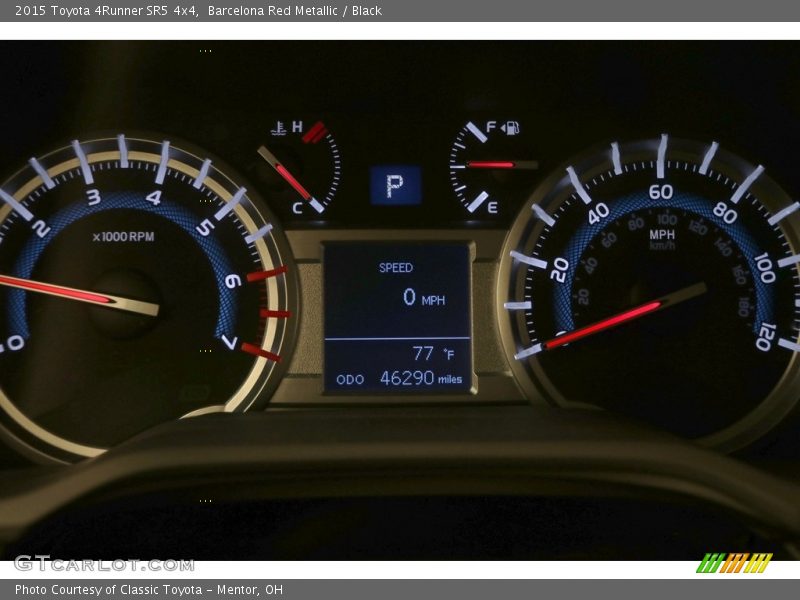 Barcelona Red Metallic / Black 2015 Toyota 4Runner SR5 4x4