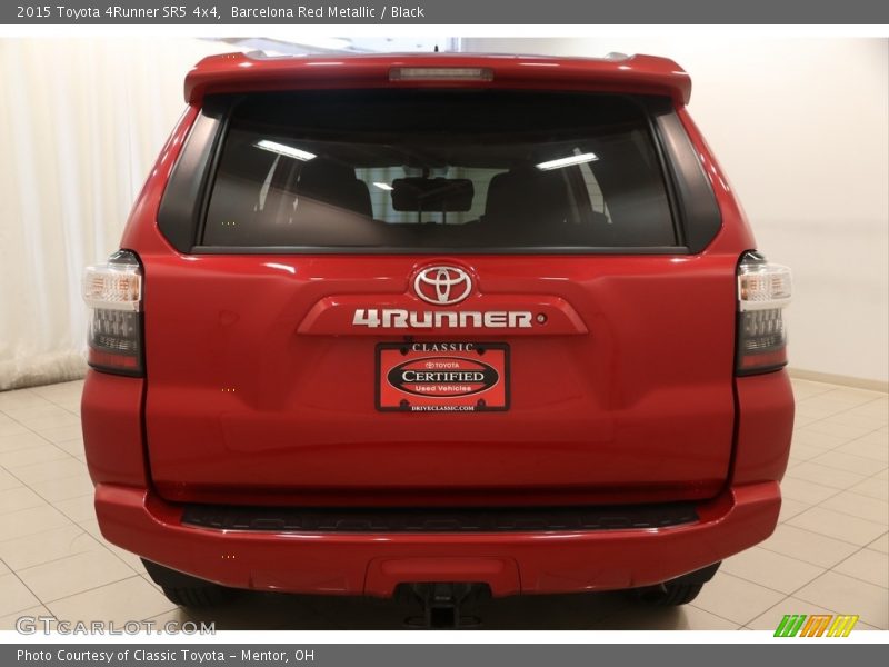 Barcelona Red Metallic / Black 2015 Toyota 4Runner SR5 4x4