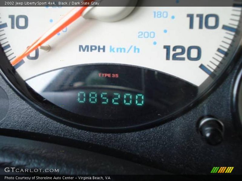 Black / Dark Slate Gray 2002 Jeep Liberty Sport 4x4