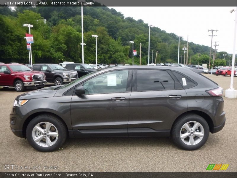 Magnetic Metallic / Ebony 2017 Ford Edge SE AWD