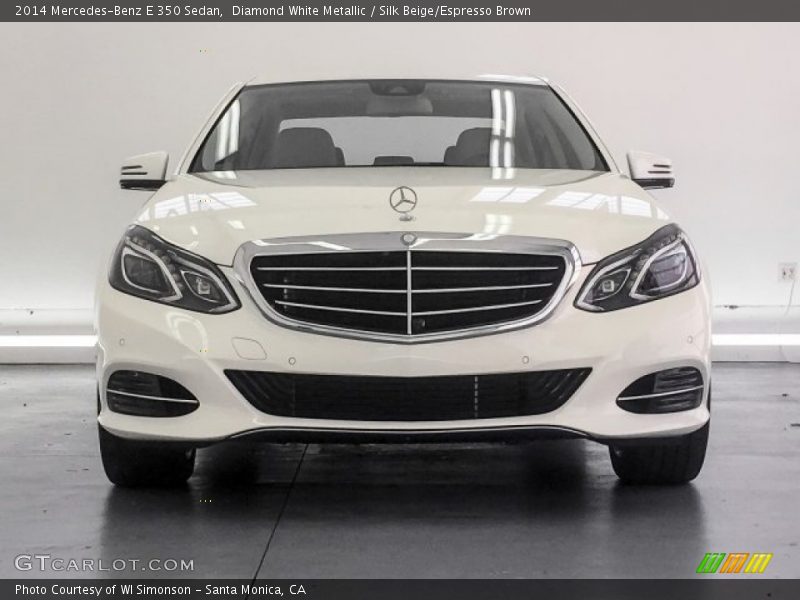 Diamond White Metallic / Silk Beige/Espresso Brown 2014 Mercedes-Benz E 350 Sedan