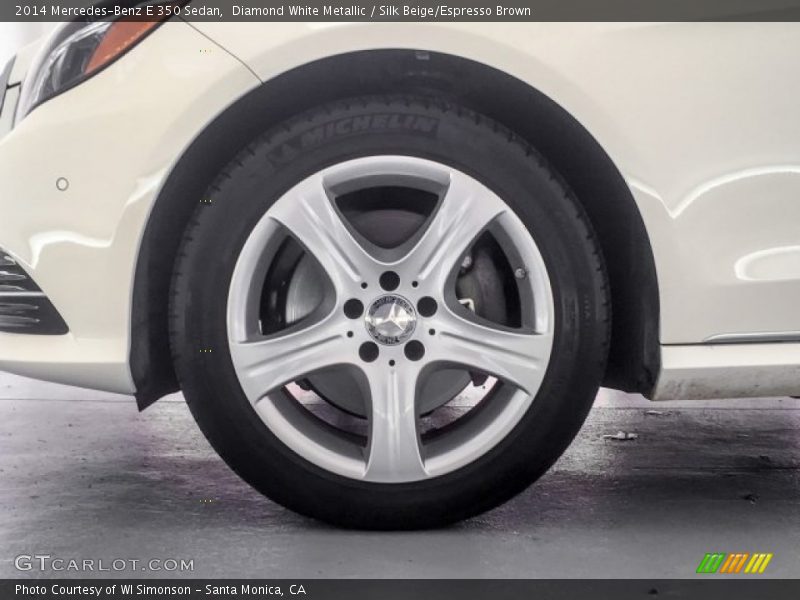 Diamond White Metallic / Silk Beige/Espresso Brown 2014 Mercedes-Benz E 350 Sedan
