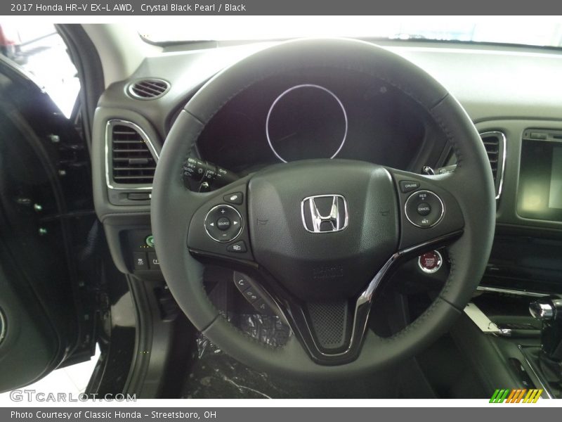 Crystal Black Pearl / Black 2017 Honda HR-V EX-L AWD