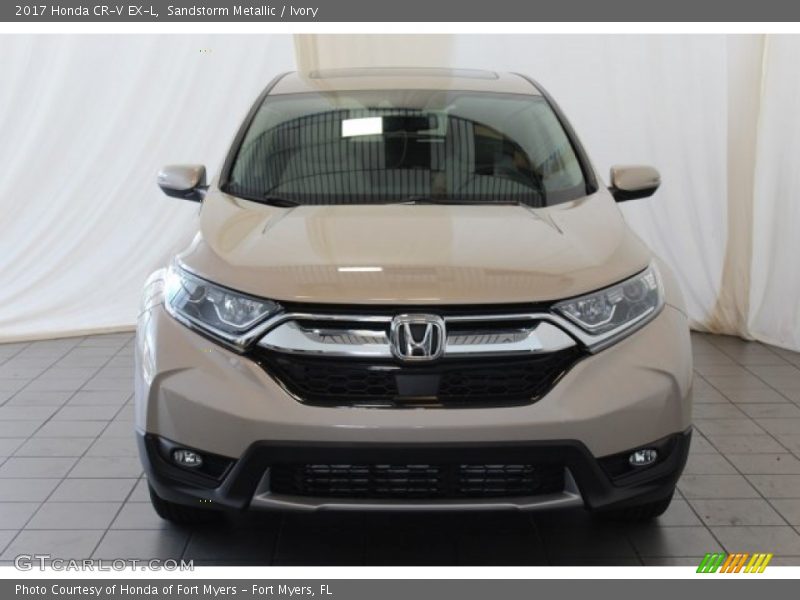 Sandstorm Metallic / Ivory 2017 Honda CR-V EX-L