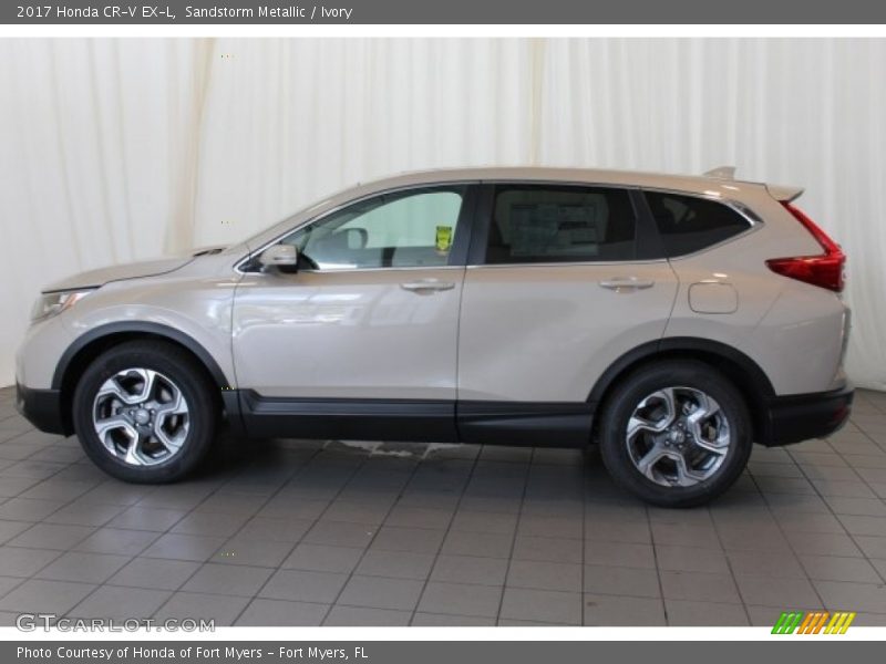 Sandstorm Metallic / Ivory 2017 Honda CR-V EX-L