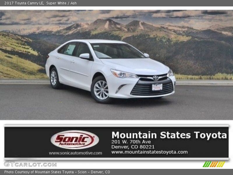 Super White / Ash 2017 Toyota Camry LE