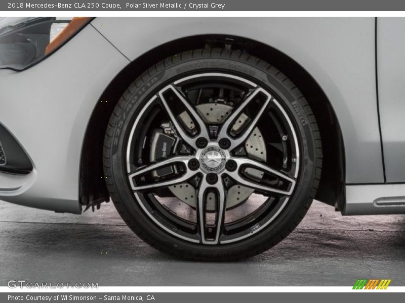 Polar Silver Metallic / Crystal Grey 2018 Mercedes-Benz CLA 250 Coupe