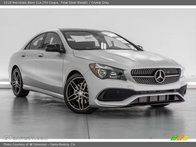 Polar Silver Metallic / Crystal Grey 2018 Mercedes-Benz CLA 250 Coupe