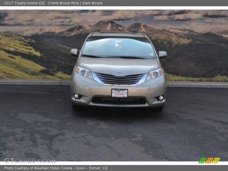 Creme Brulee Mica / Dark Bisque 2017 Toyota Sienna XLE