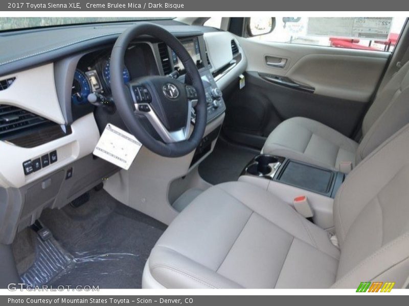 Creme Brulee Mica / Dark Bisque 2017 Toyota Sienna XLE