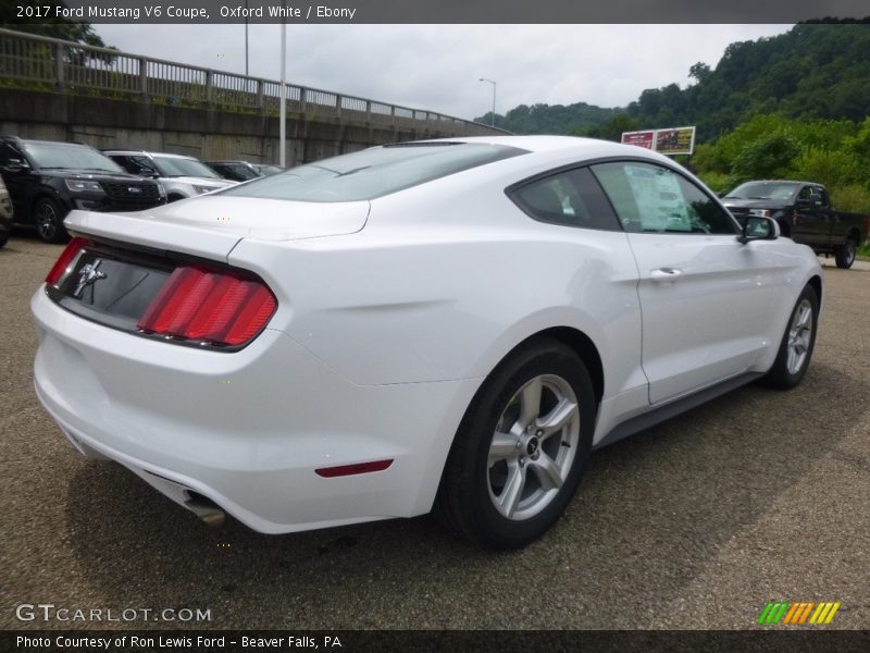 Oxford White / Ebony 2017 Ford Mustang V6 Coupe