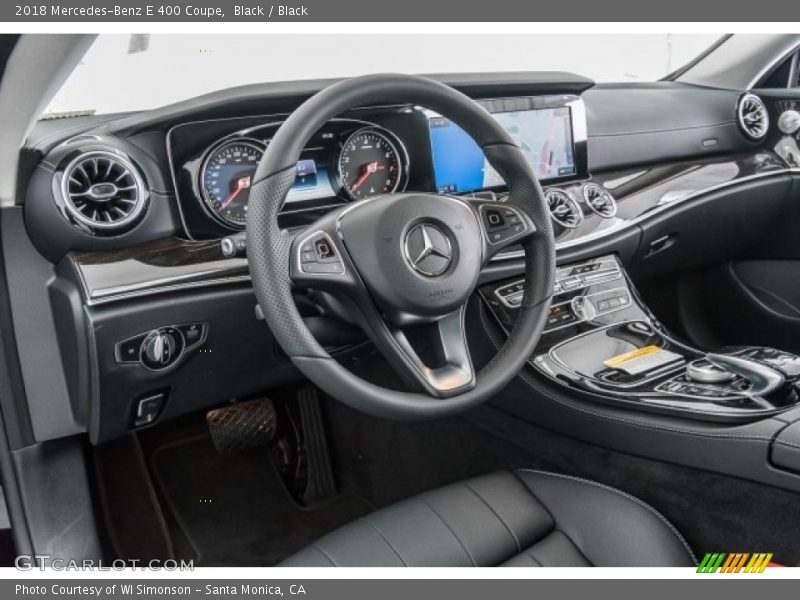 Black / Black 2018 Mercedes-Benz E 400 Coupe