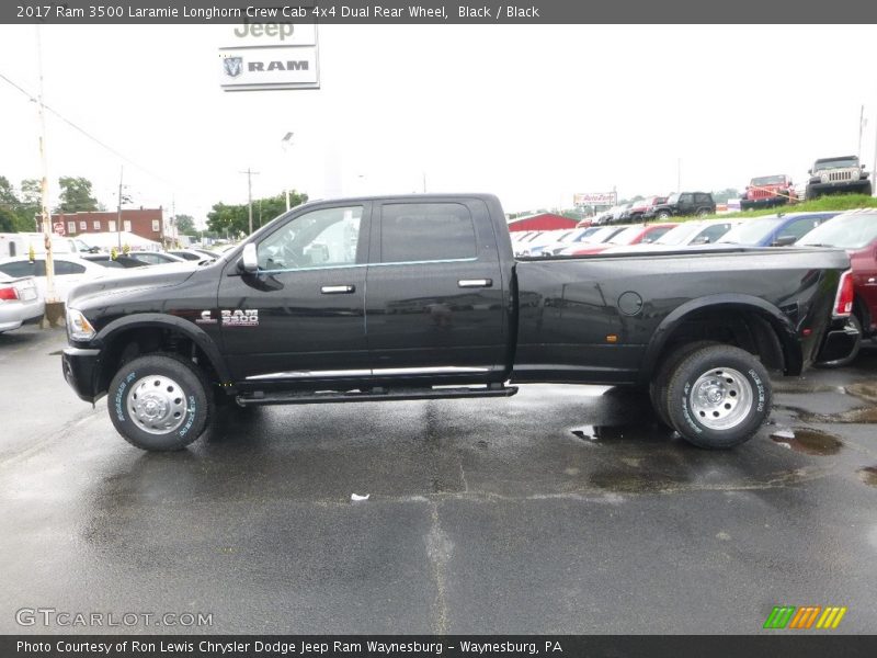 Black / Black 2017 Ram 3500 Laramie Longhorn Crew Cab 4x4 Dual Rear Wheel
