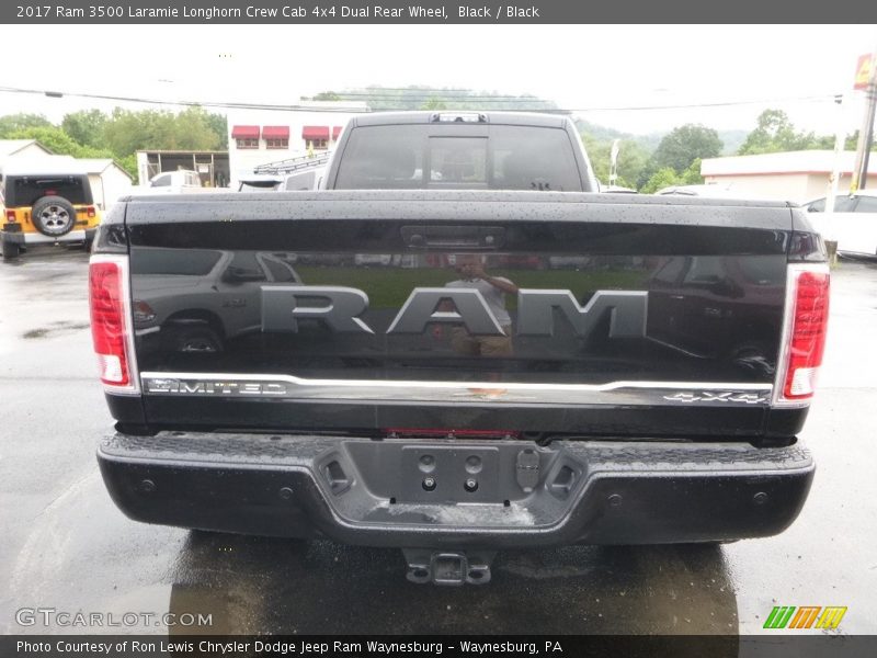 Black / Black 2017 Ram 3500 Laramie Longhorn Crew Cab 4x4 Dual Rear Wheel