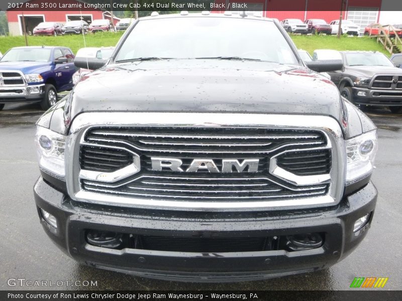 Black / Black 2017 Ram 3500 Laramie Longhorn Crew Cab 4x4 Dual Rear Wheel