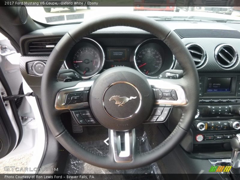 Oxford White / Ebony 2017 Ford Mustang V6 Coupe