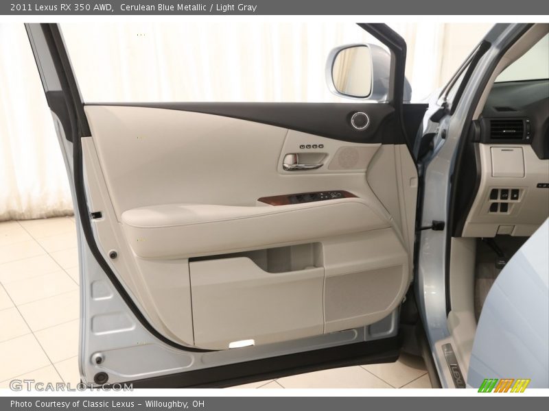Cerulean Blue Metallic / Light Gray 2011 Lexus RX 350 AWD