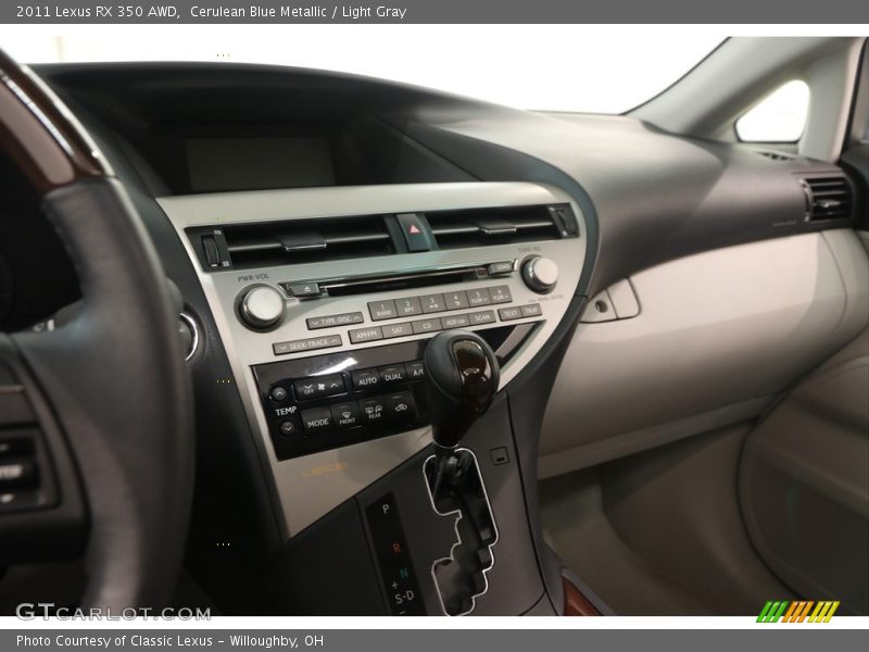 Cerulean Blue Metallic / Light Gray 2011 Lexus RX 350 AWD