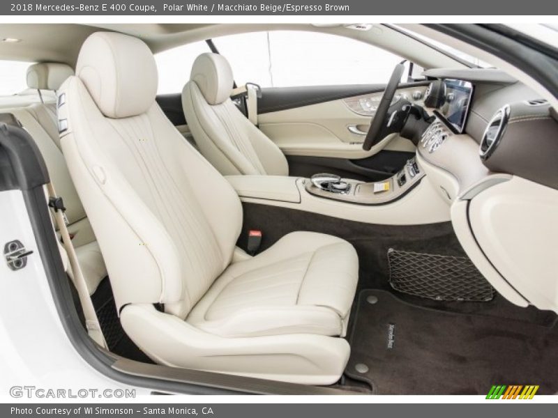  2018 E 400 Coupe Macchiato Beige/Espresso Brown Interior