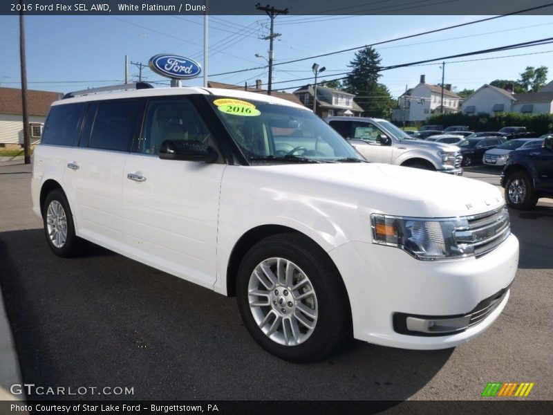 White Platinum / Dune 2016 Ford Flex SEL AWD