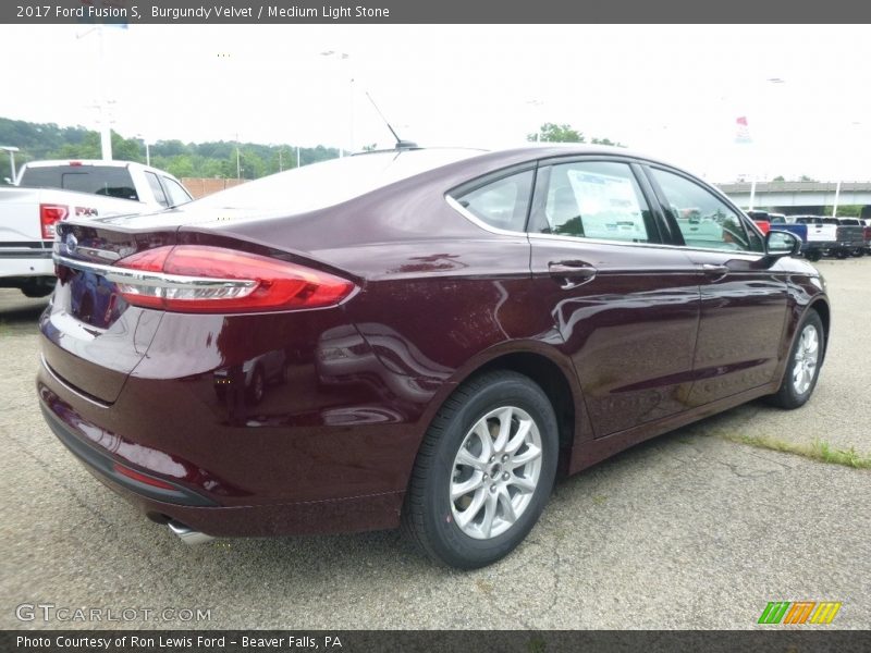 Burgundy Velvet / Medium Light Stone 2017 Ford Fusion S